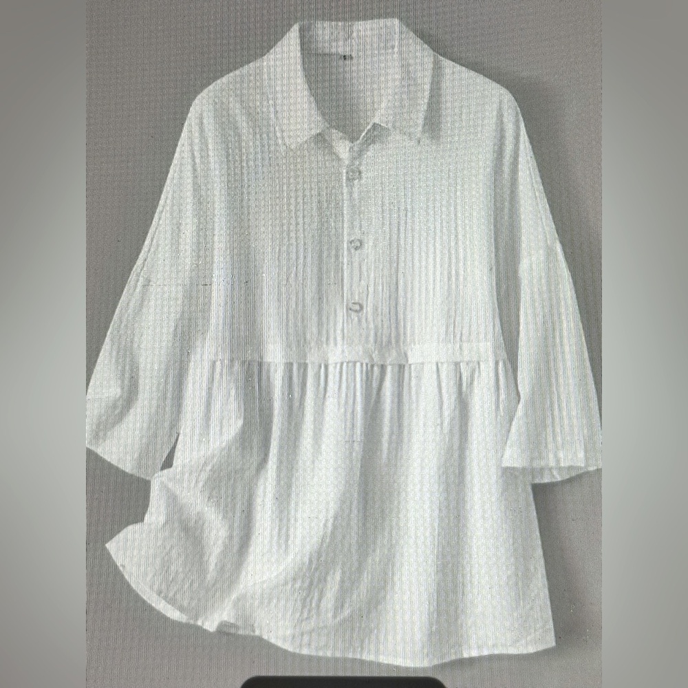 White Button-Up Blouse